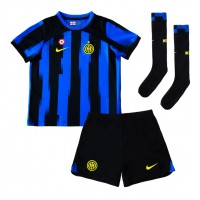 Inter Milan Alessandro Bastoni #95 Replica Home Minikit 2023-24 Short Sleeve (+ pants)